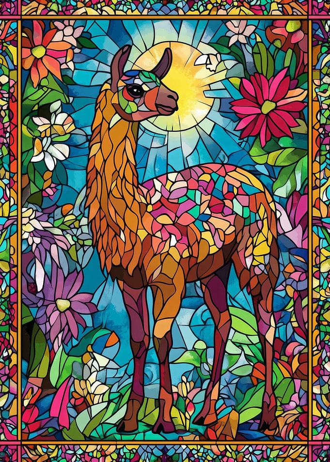 Llama in a Garden