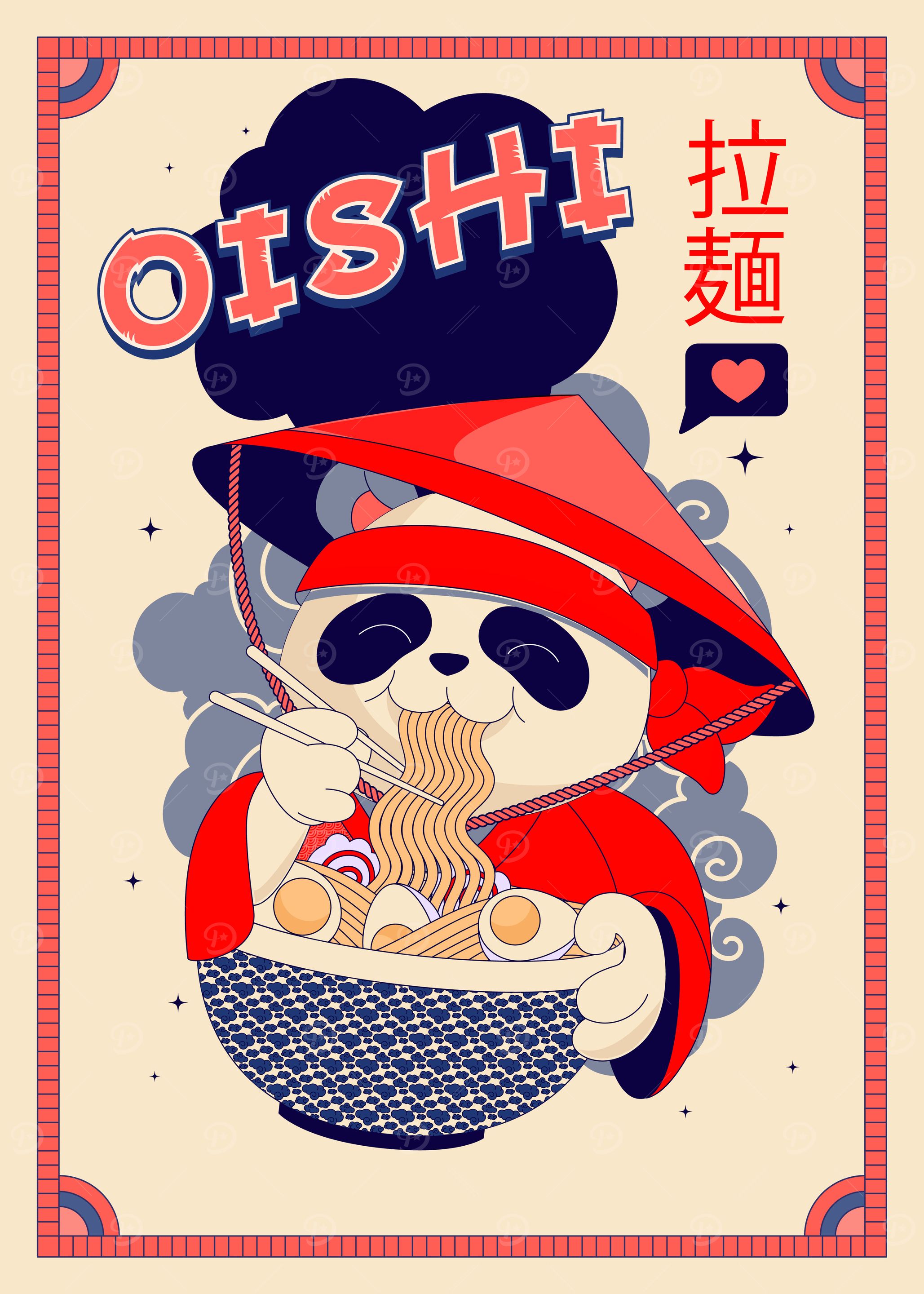 Cute Panda, Cozy Ramen