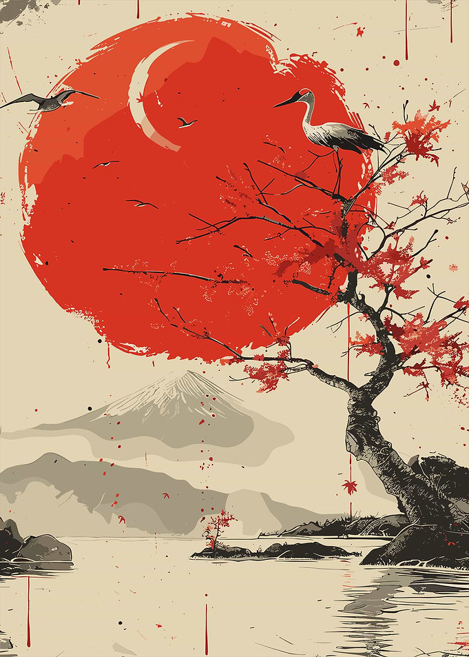 Japanese Mountain Landscape