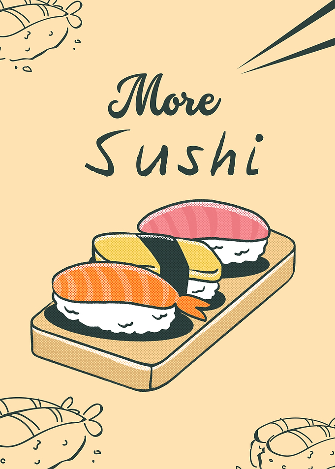 More Sushi Funny Japanese Food