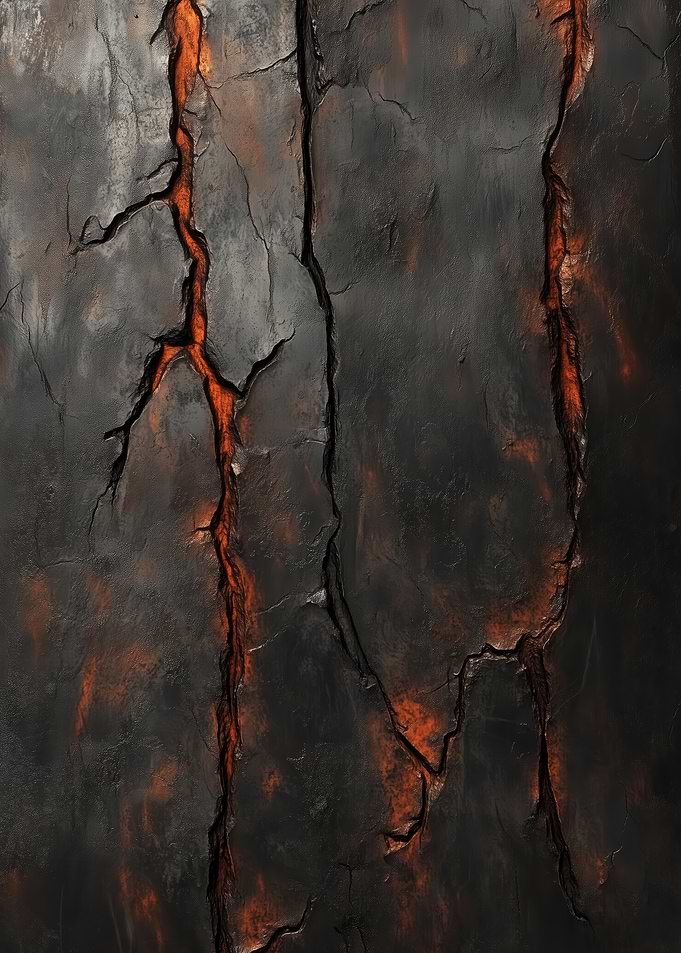 Cracked Rusty Iron Texture