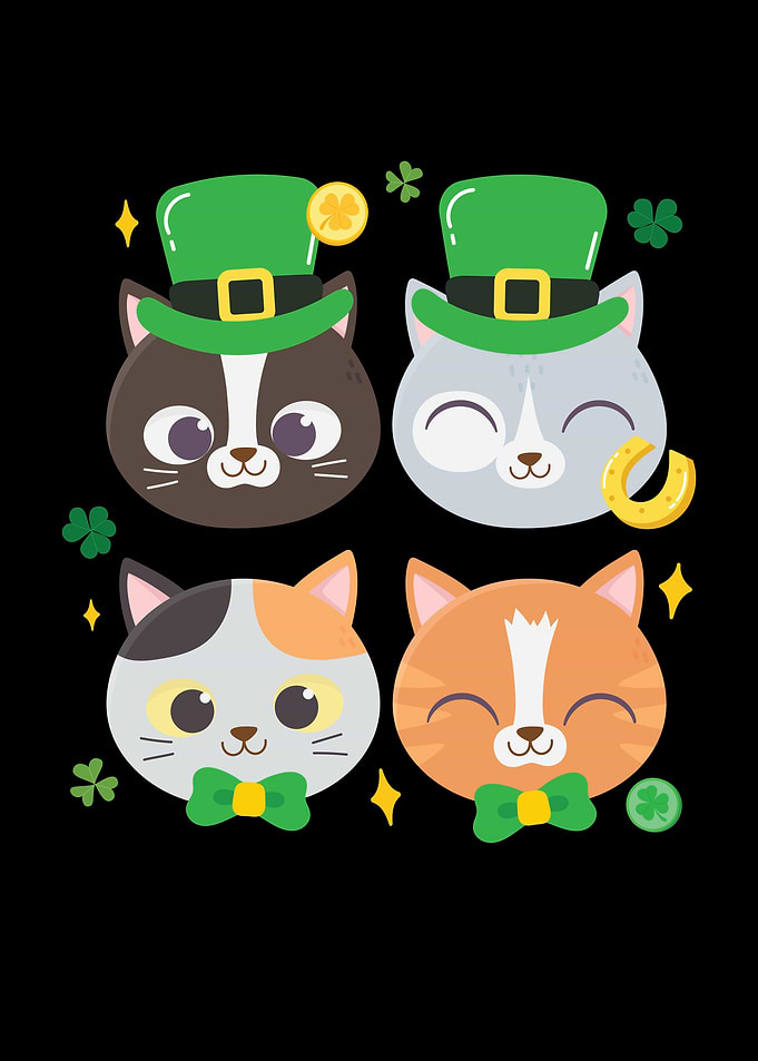 St Patricks Day Cat Kitten