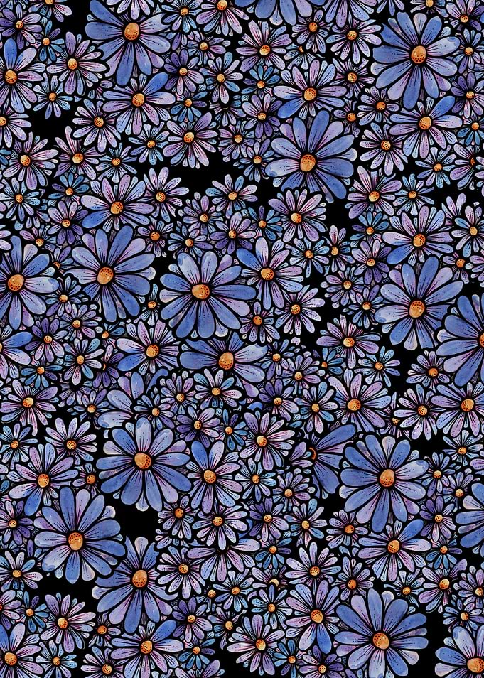 Purple Flower Pattern