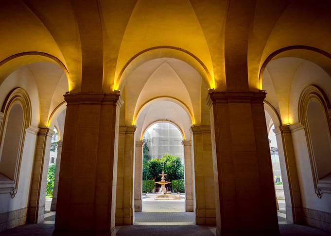 Arched Courtyard Entrance