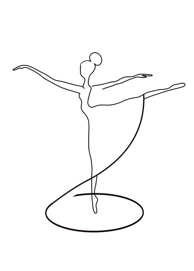 One Line Ballerina