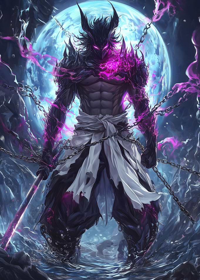 Demonic Samurai in Chains