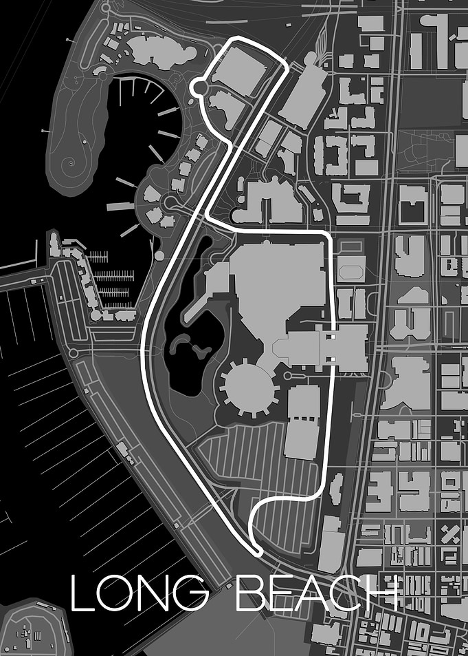 Long Beach Race Track Map