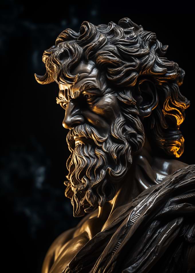 Bronze Bust of a Warrior