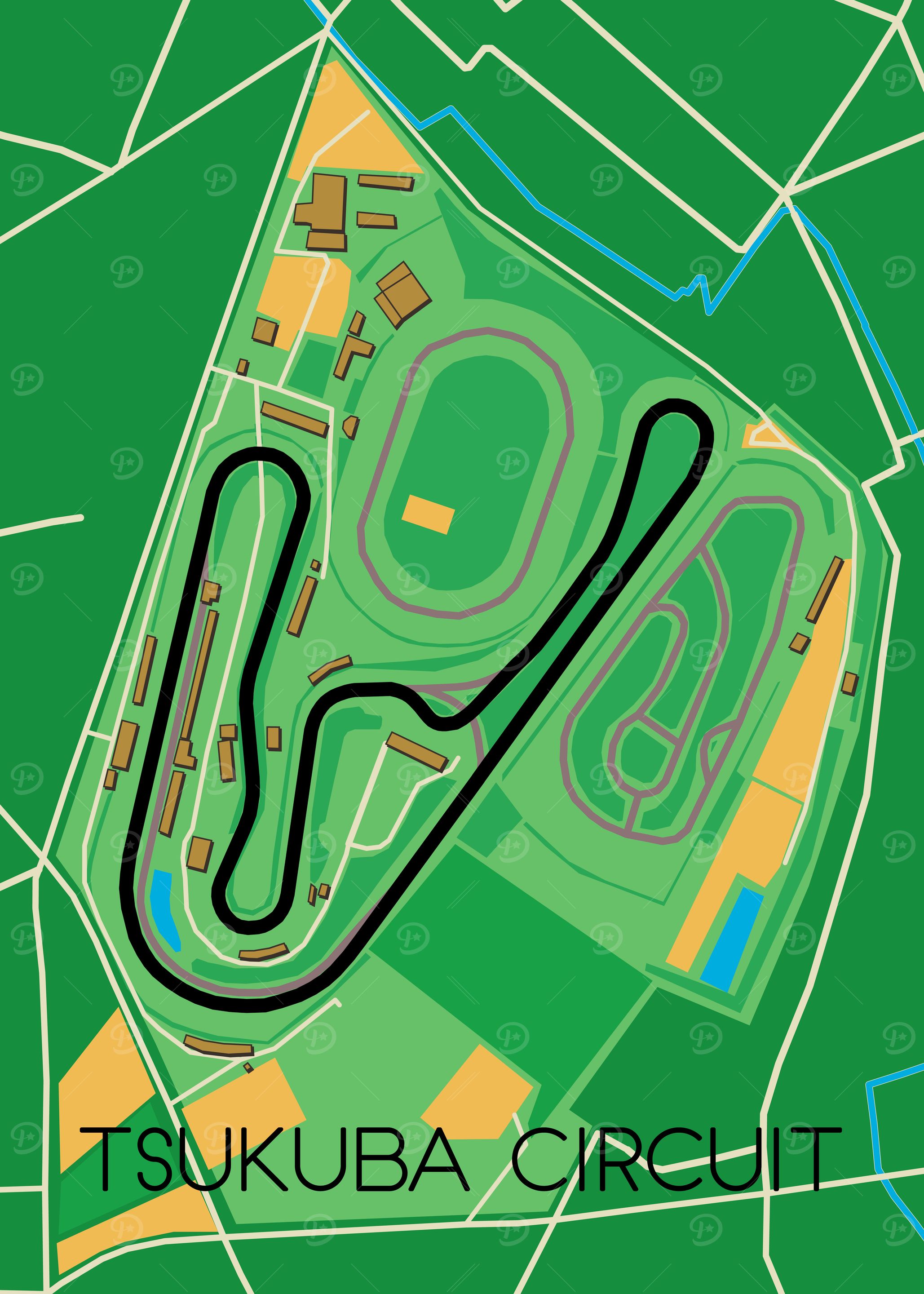 Tsukuba Circuit Map