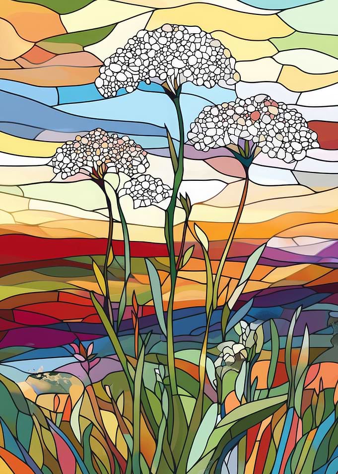 Stained Glass Flowers