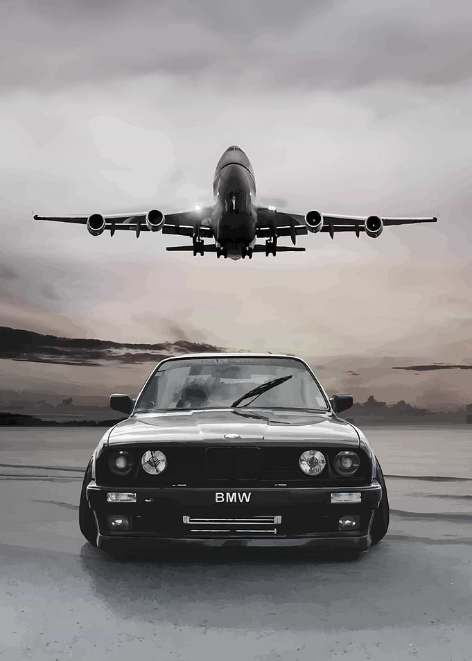 BMW and Airplane