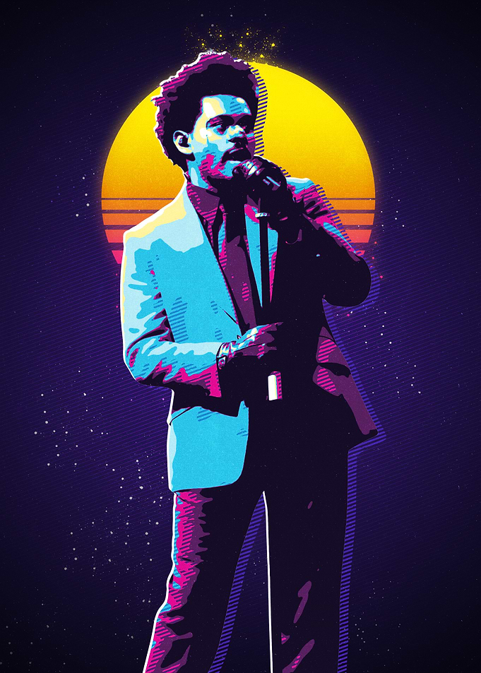 The Weeknd Retro Art