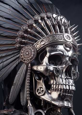 Steampunk Skull Headdress