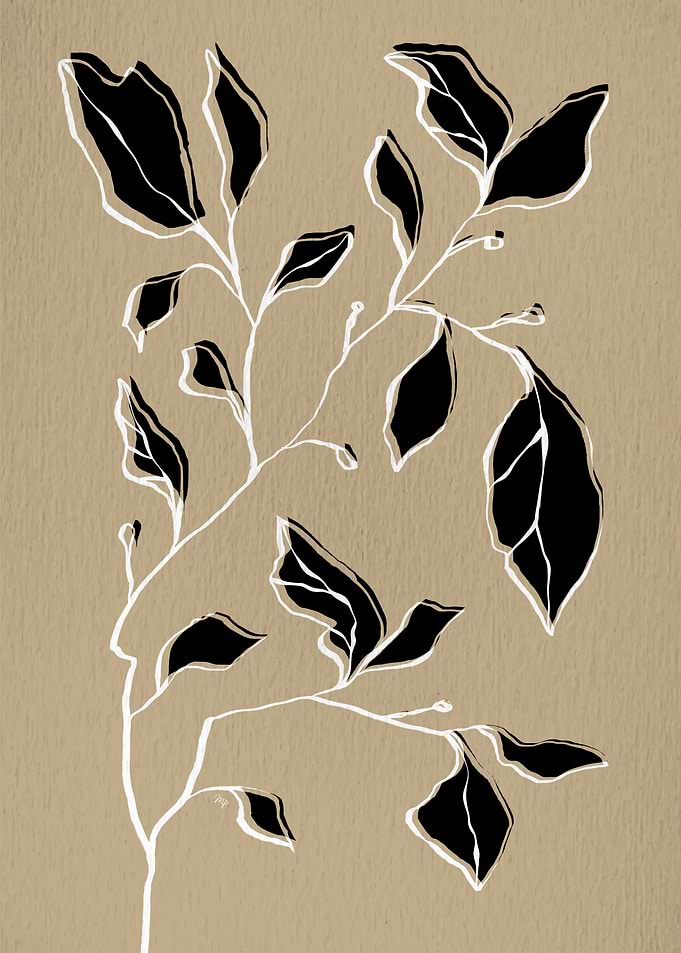 Mocha Dry Branch Art