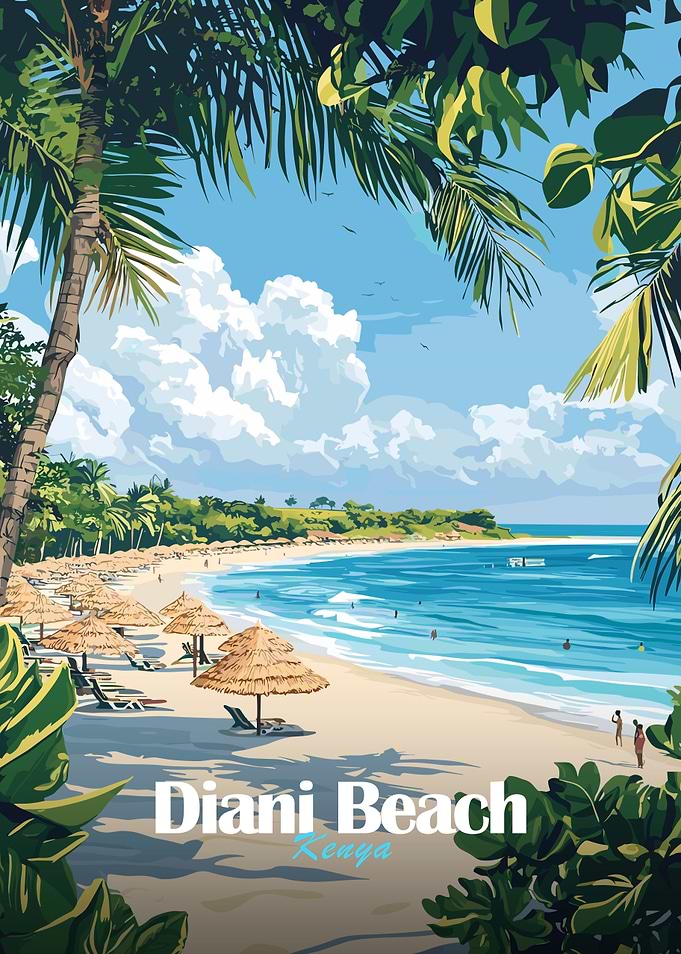 Diani Beach Kenya Poster