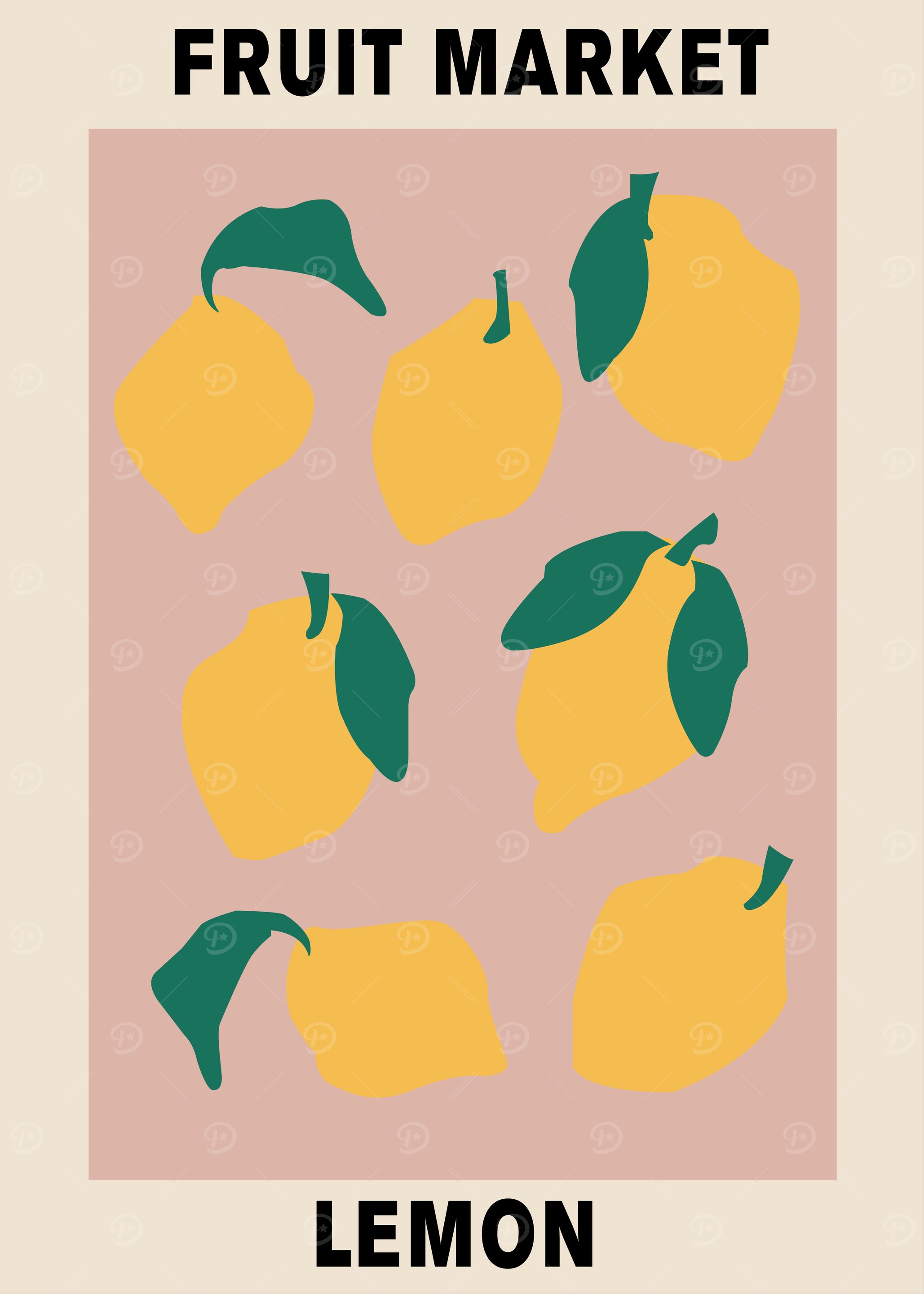 Lemon Fruit Market Poster