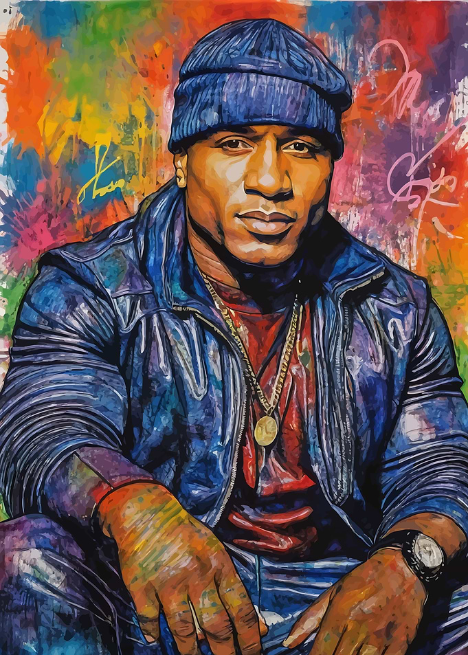 LL Cool J Watercolor Painting