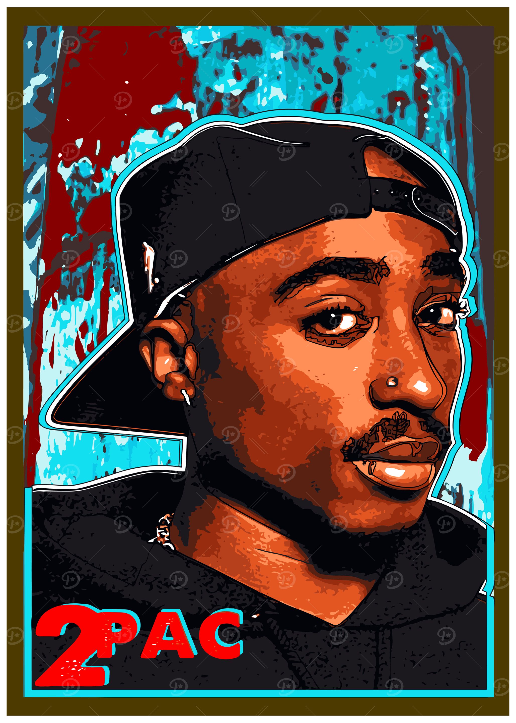 2Pac Portrait