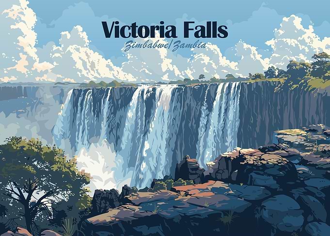 Victoria Falls Poster