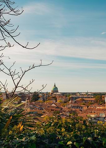 Panoramic View of Udine with San Nicolò Vescovo Cathedral