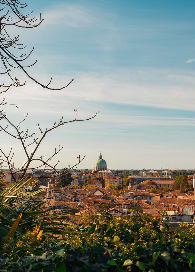 Panoramic View of Udine with San Nicolò Vescovo Cathedral