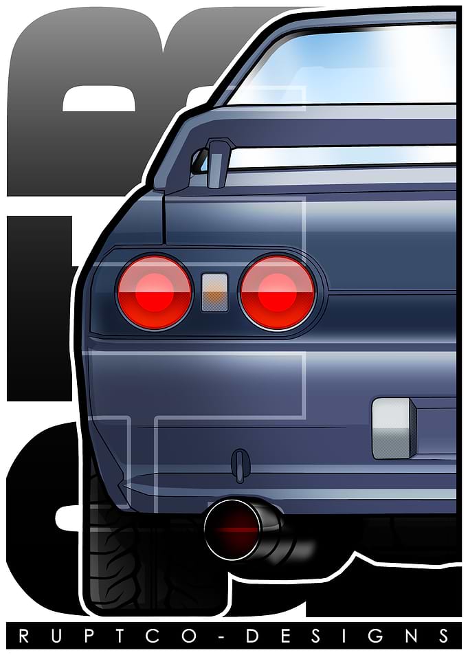 Nissan Skyline GT-R Rear View