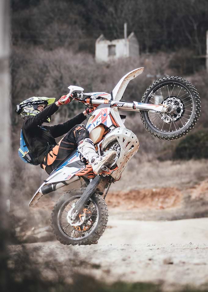 Motocross Rider Wheelie