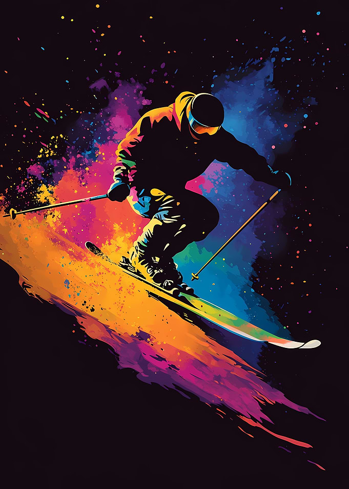Skier in Motion