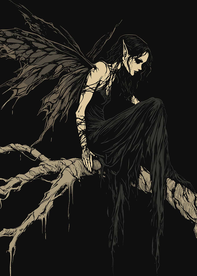 Dark Fairy Illustration