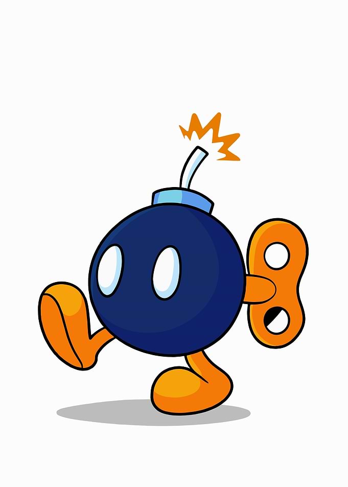 Walking Bomb Cartoon