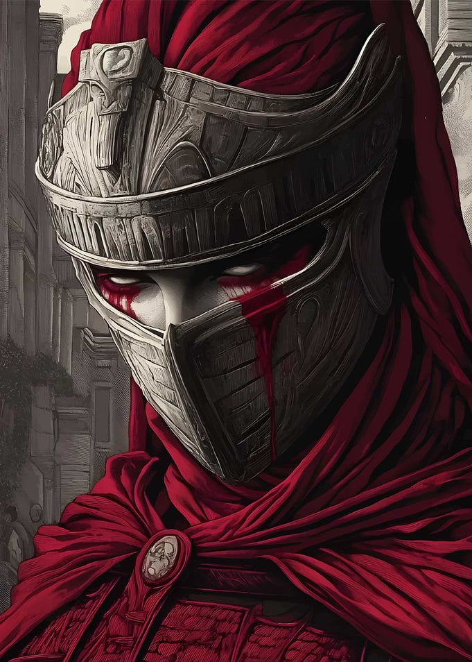 Warrior in Red Hood