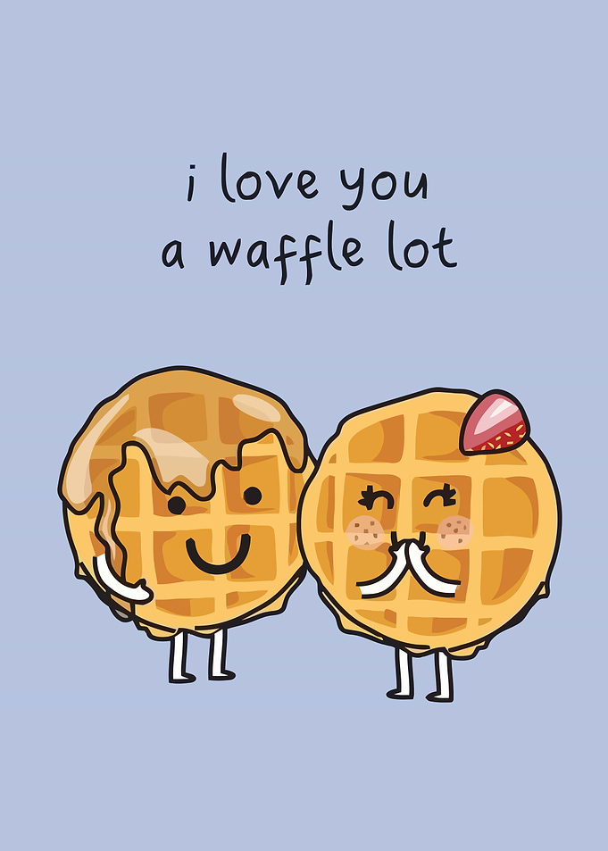 Waffle Love Card