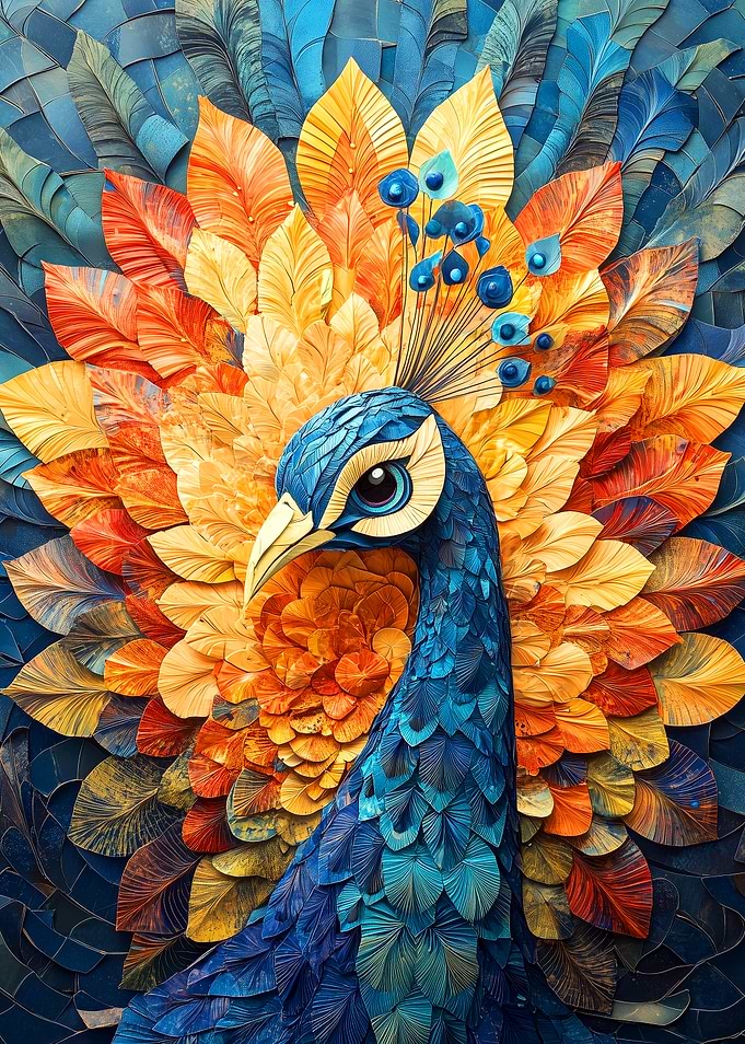 Peacock Feathers Art