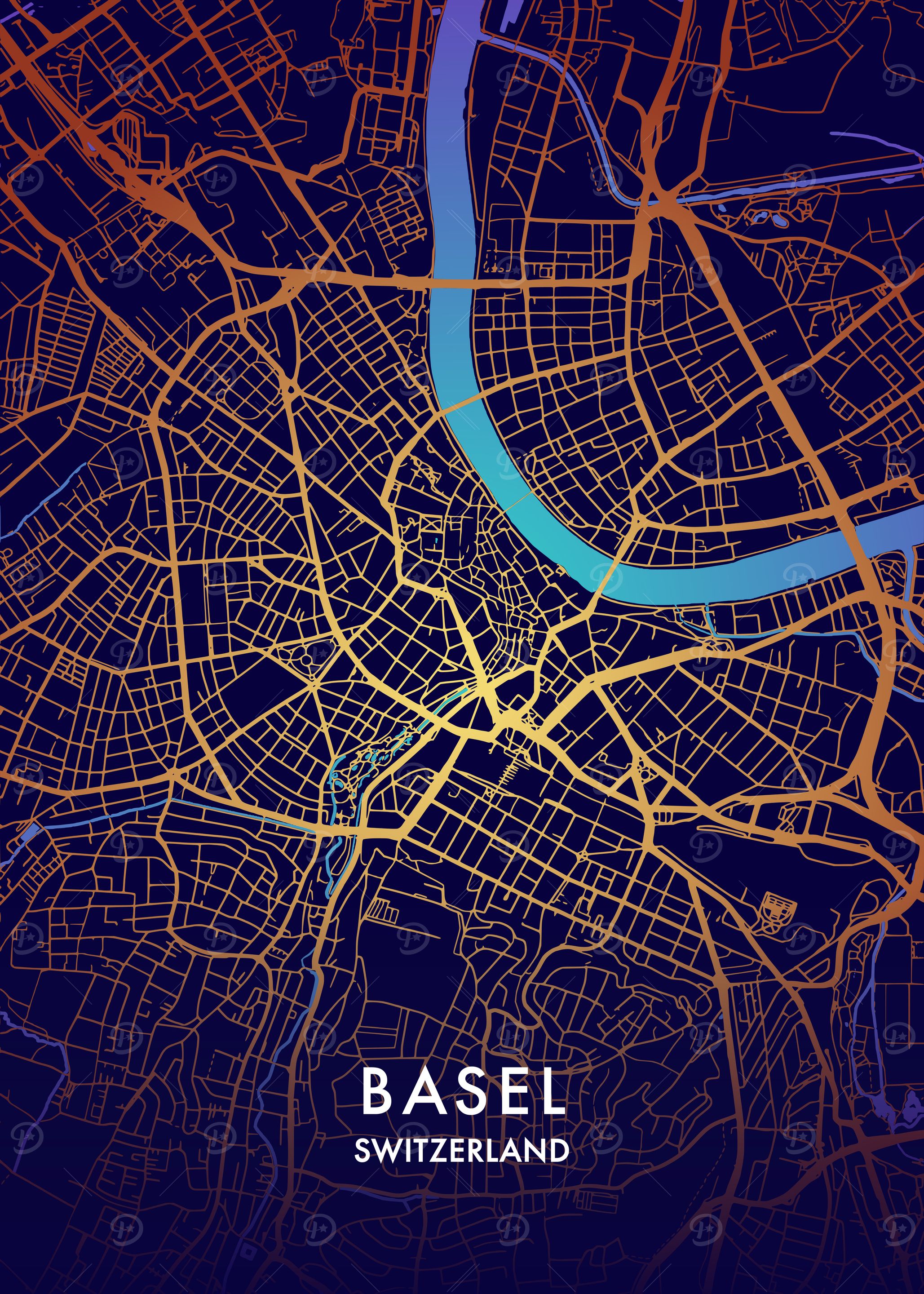 Basel City Map