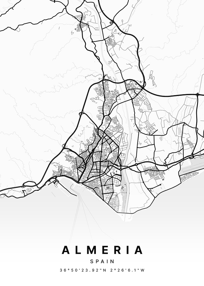 Almeria Spain City Map