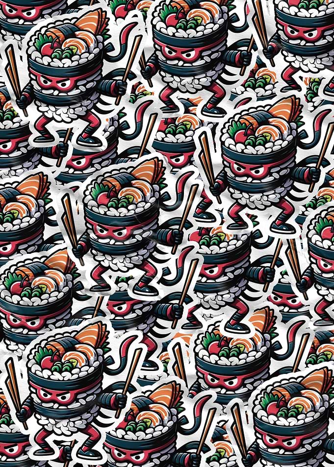 Sushi Ninja Sticker Slap