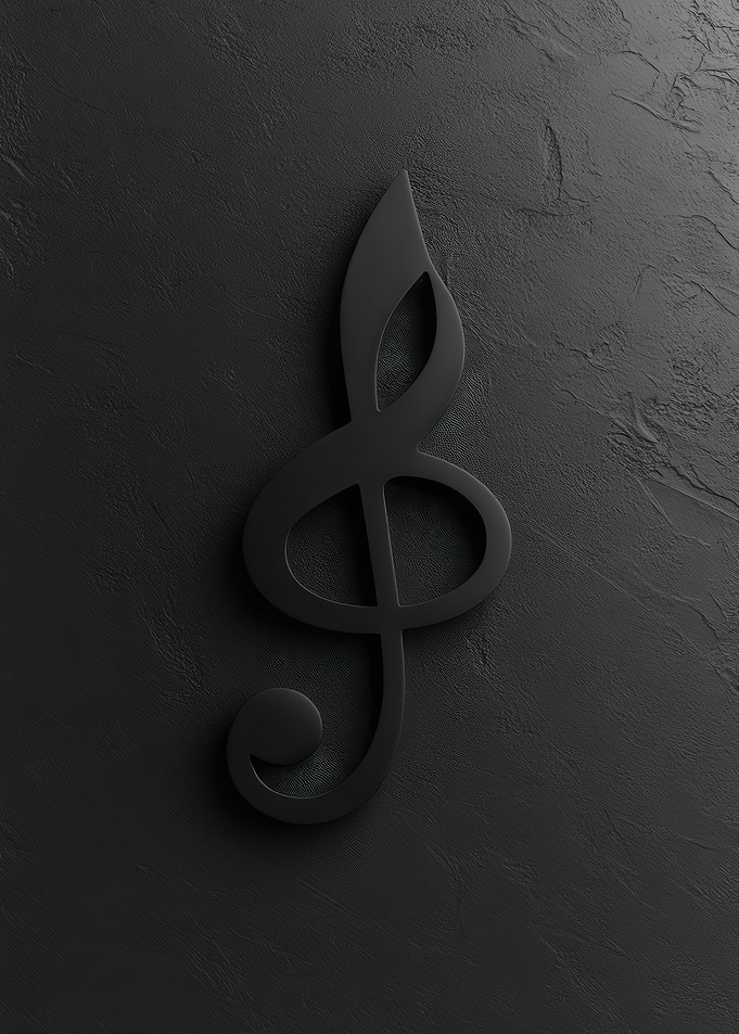 Black Treble Clef