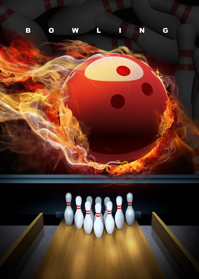 Bowling Ball on Fire