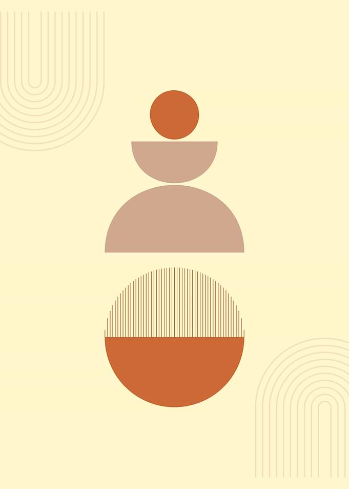 Abstract Geometric Art Print