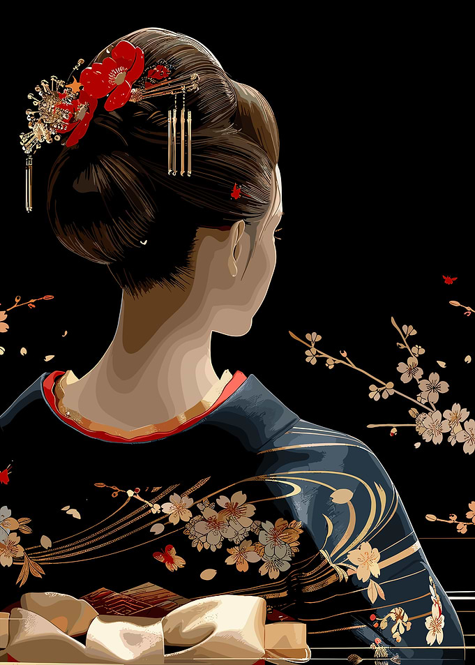 Geisha in Kimono