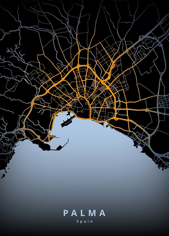 Palma de Mallorca City Map
