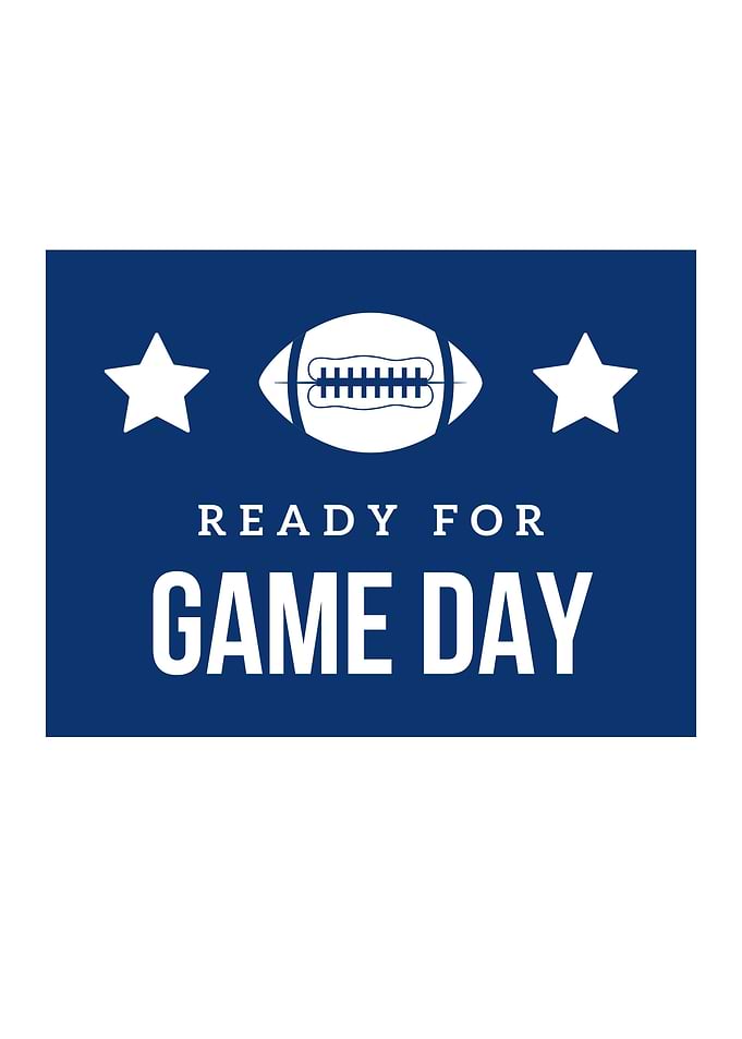 Game Day Football Graphic