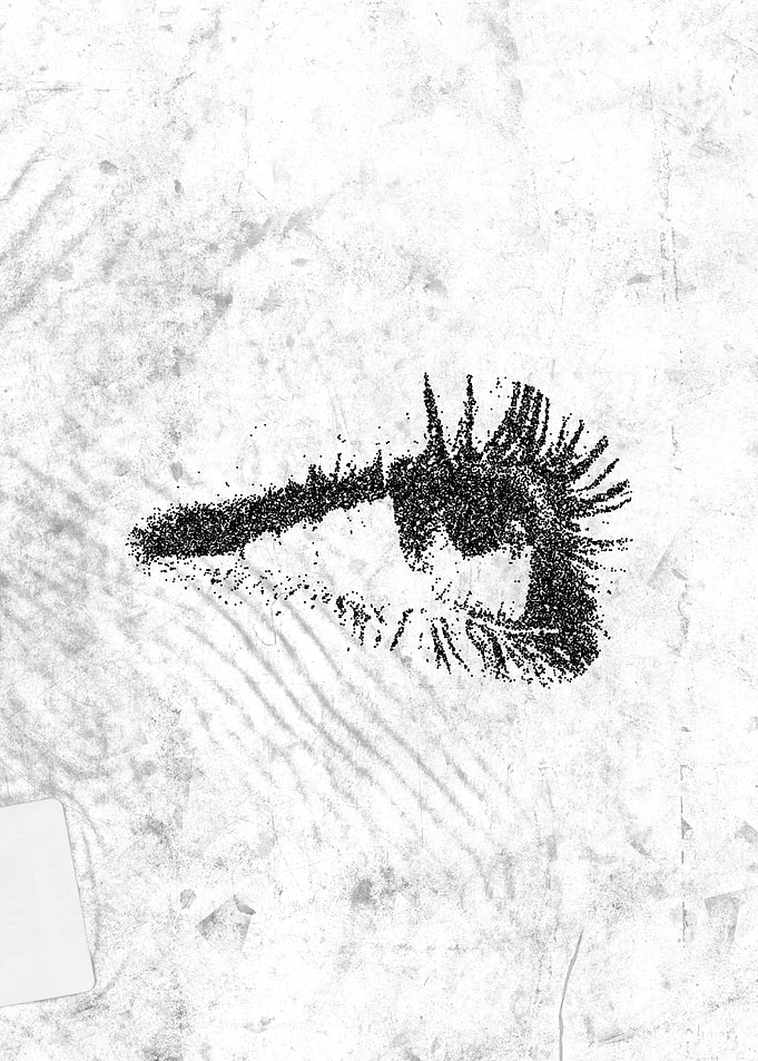 Grunge Eye Art - Distressed Aesthetic Designs