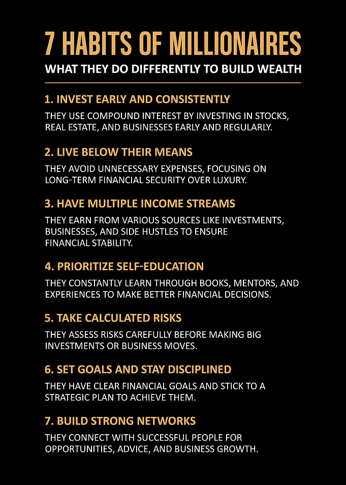 7 Habits of Millionaires