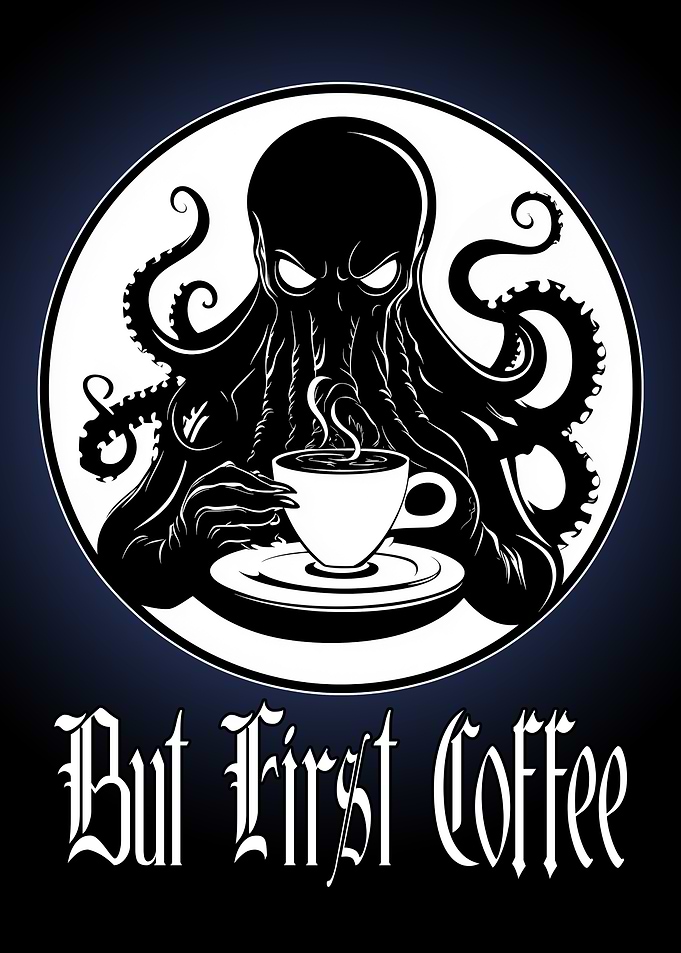 Cthulhu But first Coffee