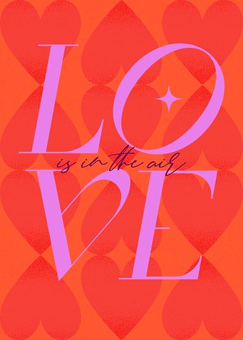 Love is in the Air Romantic Poster