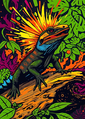 Lizard in Jungle