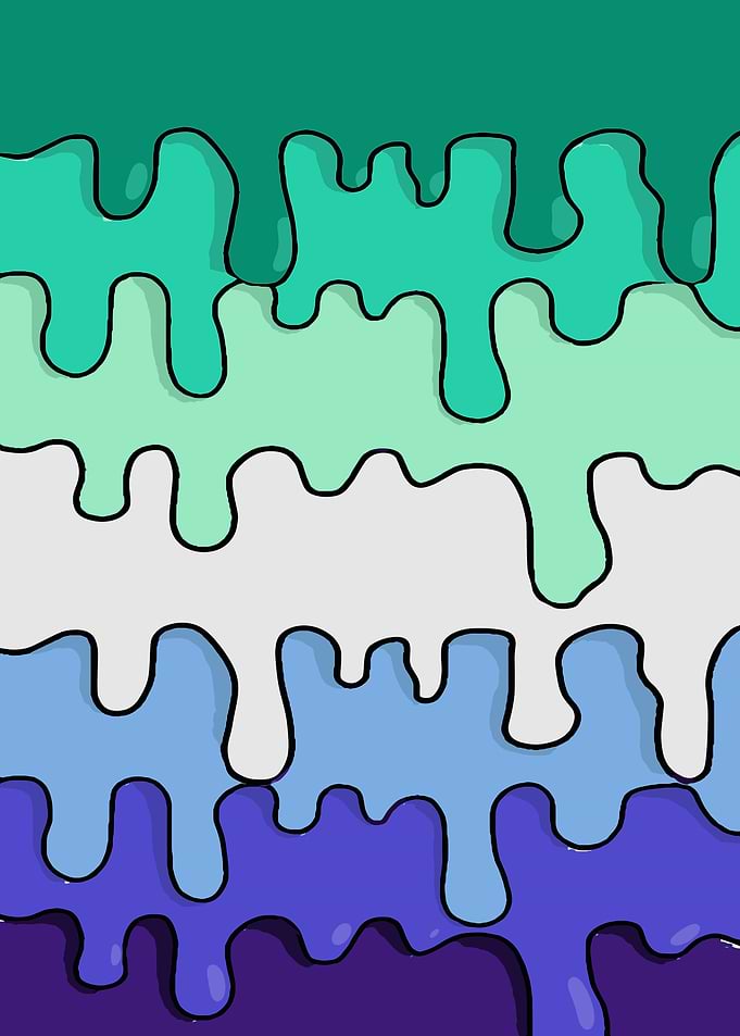 Dripping Color Pattern