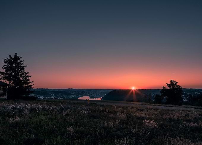 Sunset Over Cityscape