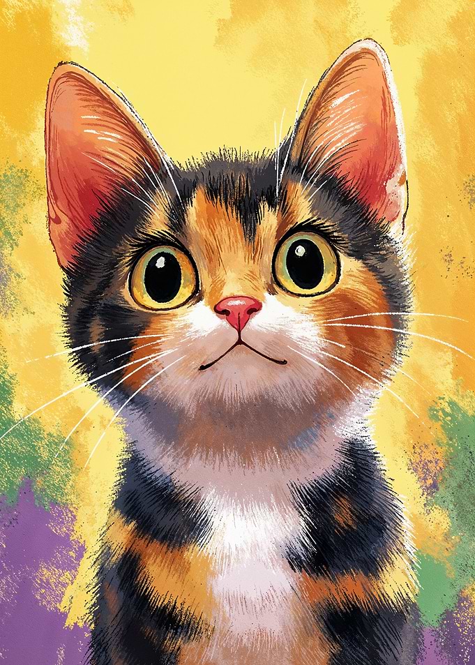 Cute Kitten Portrait
